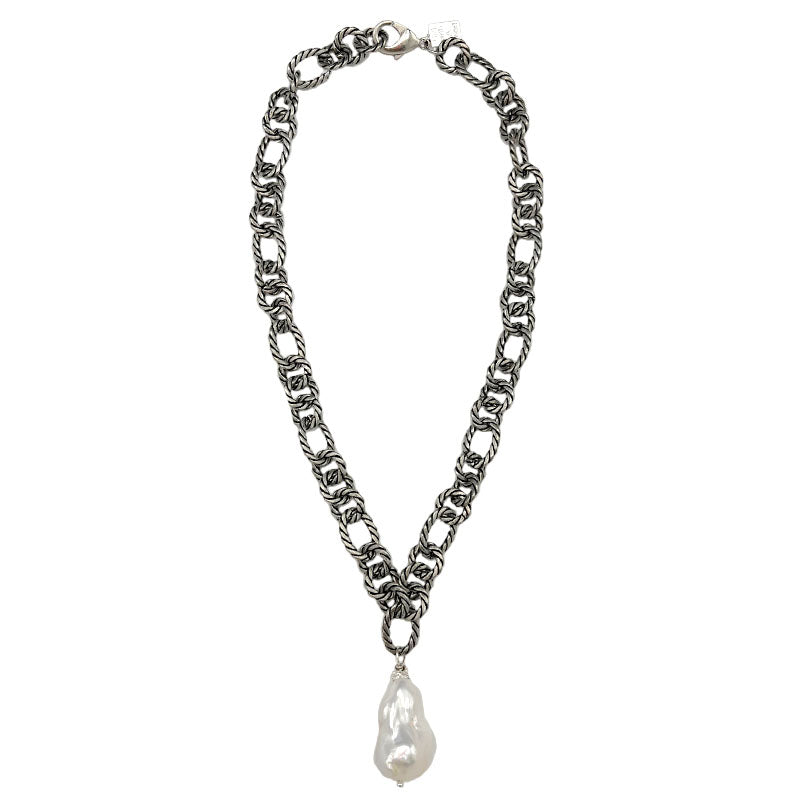 159-01-S | THE KARL CHAIN CHOKER IN SILVER 18"