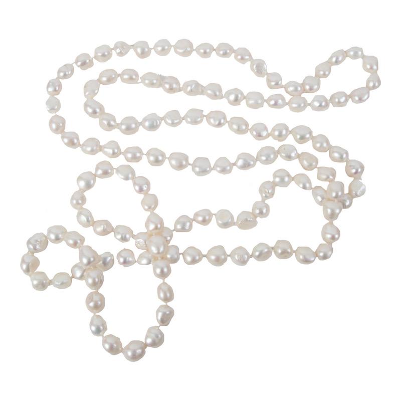 PETITE WILD PEARL ROPE IN WHITE