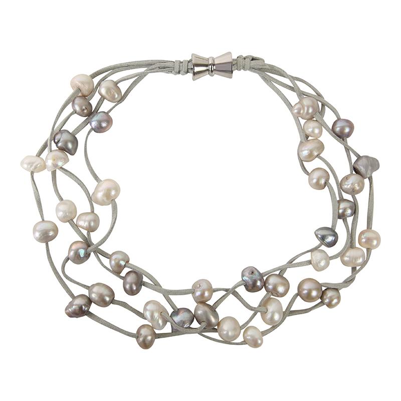 Vintage Faux Pearl Bracelet~4 Strand Stretch~Lg.Rhinestone,Pearl,Filigree  Center | eBay